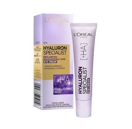 Loreal Hyaluron Specialist szemkörnyékápoló krém
